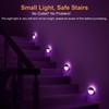 YUNLEX 2 Pack Purple Battery Night Light, Motion Activated Night