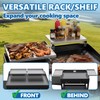 Reversible Griddle Warming Rack/Shelf for Blackstone 28" Griddle, 2-Pack SS