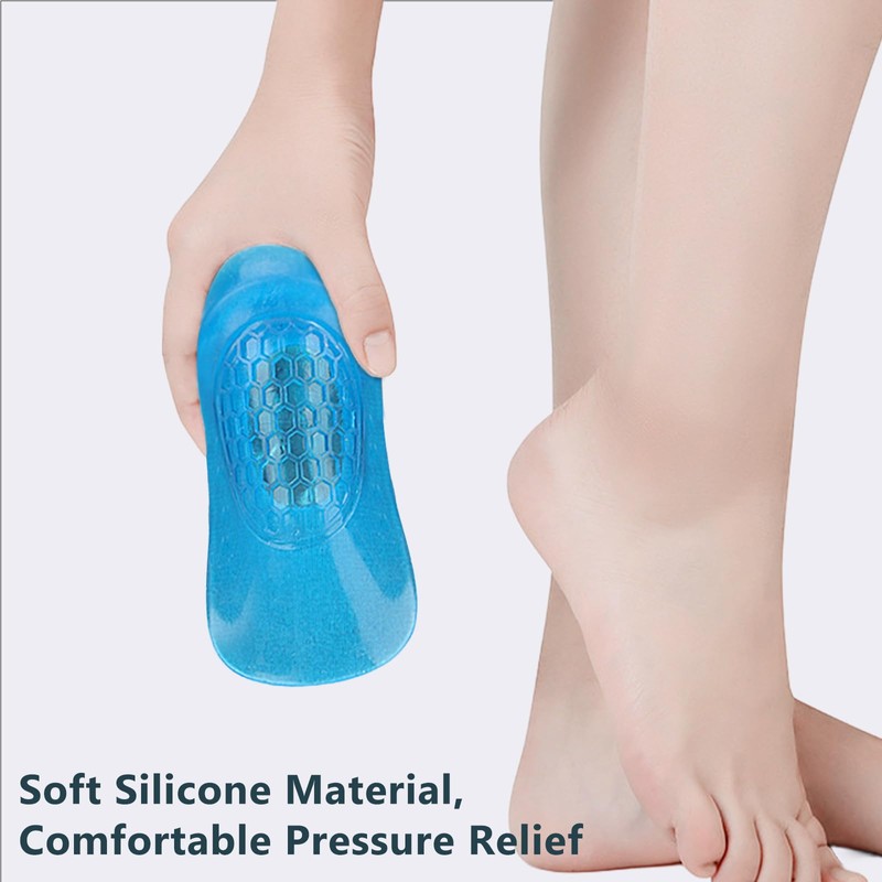 Heel Cushions with Massaging Gel Technology - All-Day Shock Absorption