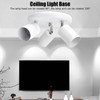 GU10 Ceiling Spotlight Holder 3 Head Rotating Lamp Base Fixture