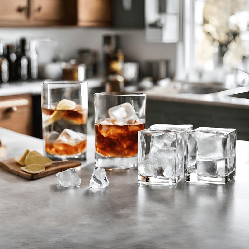 Traytastic! Silicone Large Square Ice Cube Tray Mold - Great