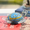 Qf Hangmade Glass Figurine Blown Sea Turtle, Glass Sculpture, Home