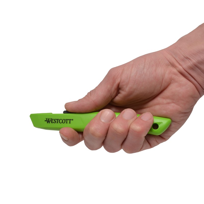 Westcott 17519 Full-Size Ceramic Blade Box Cutter, Retractable Utility Knife