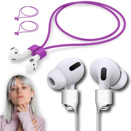 cobcobb Ultra Strong Magnetic Airpod Pro Strap Anti-Lost Cord Sports Lanyard Compatible with Airpods 3rd 2nd Generation Pro 3 2 1 (3 Purple)