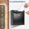 KYODOLED Steel Key Lock Mail Boxes for Outside, Locking Wall