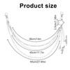 Multi Layer Pants Chain, Stylish Star Silver Jeans Chain with