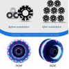 Nezylaf Light Up Roller Skate Wheels 8 Pack, 78A Hardness
