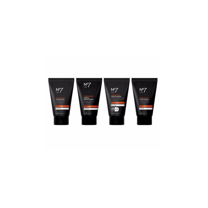 No7 Men's Energizing Minis Travel Set