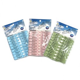 2001 Clothespins, 18-Count Set, 6cm, Pastel Colors 2001 Clothespin (Random Color) 4ea