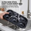 2 Pack Nonstick Donut Baking Pans, 6 Cavity Easy Steel