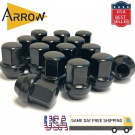 ARROW 20 Black OEM Factory Style Lug Nuts M14x1.5 For Jeep Grand Cherokee Gladiator