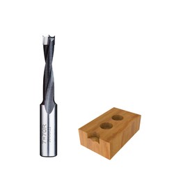 HUHAO 7mm Diameter Carbide Tipped Brad Point Boring Bit Dowel Drill Bits 7mm Dia x 70mm Long x 10mm Shank, Right Hand Rotation