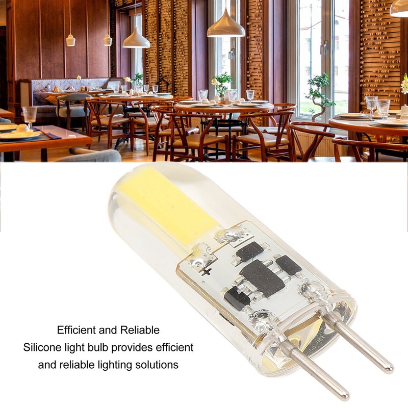 2PCS Silicone LED Light Bulb GY6.35 COB 1505 3W 12V