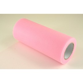 1 X 6" Pink Craft Tulle Roll 25 Yards