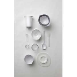 Rosti Margrethe Colander, Kitchen Sieve, Plastic, Robust Punch, Dishwasher Safe, 1.5 Litres, White