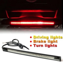 SHENKENUO Motorcycle Rear Tail light Turn Signal Brake Running Light Led Strip Universal