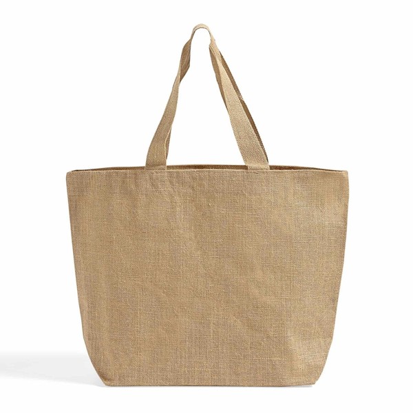 Large Jute Beach Bag – 6 Pcs Burlap Tote Bags