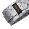 DiBanGu Silk Necktie Wedding Pocket Square Tie Pin Cufflinks Set