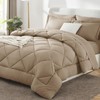 CozyLux Full Comforter Set with Sheets 7 Pieces Bed in