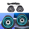 Desktop Speaker USB Powered Heavy Subwoofer Desktop Mini LED Speaker