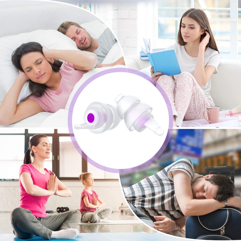 Softvox Sleeping Ear Plugs, 2 Pair Earplugs Sound Blocking, Noise