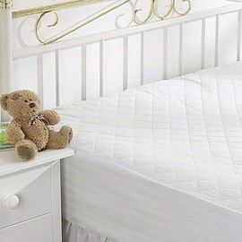 Linens Limited 100% Egyptian Cotton Quilted Mattress Protector, Extra Deep, Single