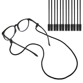 JIEYAO 6 Stück Brillenband,Universal Brillenbandhalter Ohne Schwanz Silikon Brillenkette Nylon Sonnenbrillenhalter Verstellbar Anti Rutsch Brillenschnur Band für Sport Brille zum Umhängen Herren Damen