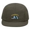 Clakllie Caps Short Brim Nylon 5 Panel Cap Flat Brim