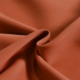 DECOVSUN Burnt Orange Valance - Rust Valance for Windows 72x18 Inch Solid Blackout Rod Pocket Kitchen Short Curtain Toppers Valance for Bathroom Living Room, Terracotta