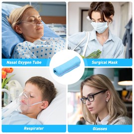 Earring Holder Oxygen Concentrator Accessories 4 Pcs Soft Oxygen Ear Pads Cannula Ear Cushions Oxygen Tubing Cushion Ear Protectors Ear Pads Nasal Cannula Ear Cushions