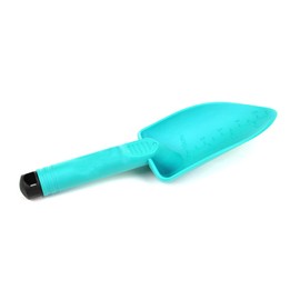 Mintra Garden Tool Set, 4 Piece Heavy Duty Gardening Tools Including Cultivator, Trowel, Shovel & Rake, Durable Poly Material & Non-Slip Handle, Garden Hand Tools Set for Gardening Gift, Teal