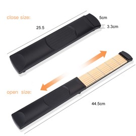 Portable Wooden Practice 6 Strings Guitar Trainer Tool Finger Practice Tool Gadget Accessory Music Instrument (Left Hand) Guitar Finger Training