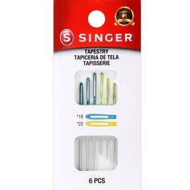 SINGER Hand Sewing Tapestry Needles, Set of 6, Size 18 & 22