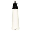 Fletchers' Mill Lighthouse Salt Mill, White/Black - 9 Inch, Adjustable