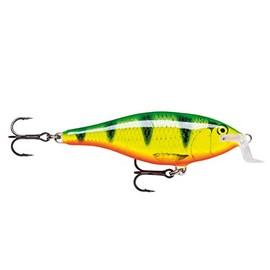 Rapala Fishing Tackle Classic Fishing Lure Shallow Shad Rap Size: 9cm/12g Freshwater Floating Bait Swimming Depth 6-8ft Balsa Fishing Tackle Fire Perch FP 9cm/12g