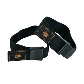 EVO Fitness [PAIR Occlusion Training Bands Bodybuilding Blood Flow Restriction bfr Straps Elastic Gym Workout Wraps (Black)