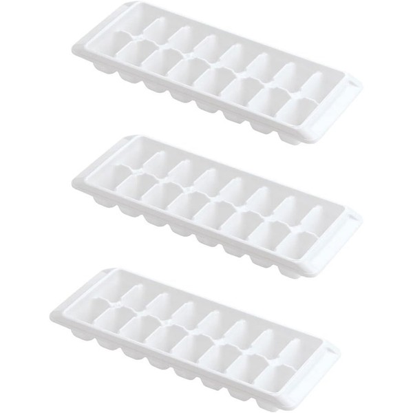 Rubbermaid Ice Cube Tray (3 Pack, White)