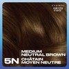 Clairol Nice'n Easy Permanent Hair Dye, 5N Medium Neutral Brown