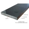 Tenedos Absolute Black Granite Threshold (Marble Saddle) Polished, Maintenance Free,