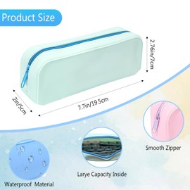 EOREA Contact Lens Case, Daily Contact Lens Case Organizer | Durable Silicone Design | Contact Cases Ideal for Everyday Use & Travel (Green)