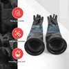 Liseng Sandblasting Gloves for Sandblasting Cabins, 60 cm with O-Rings