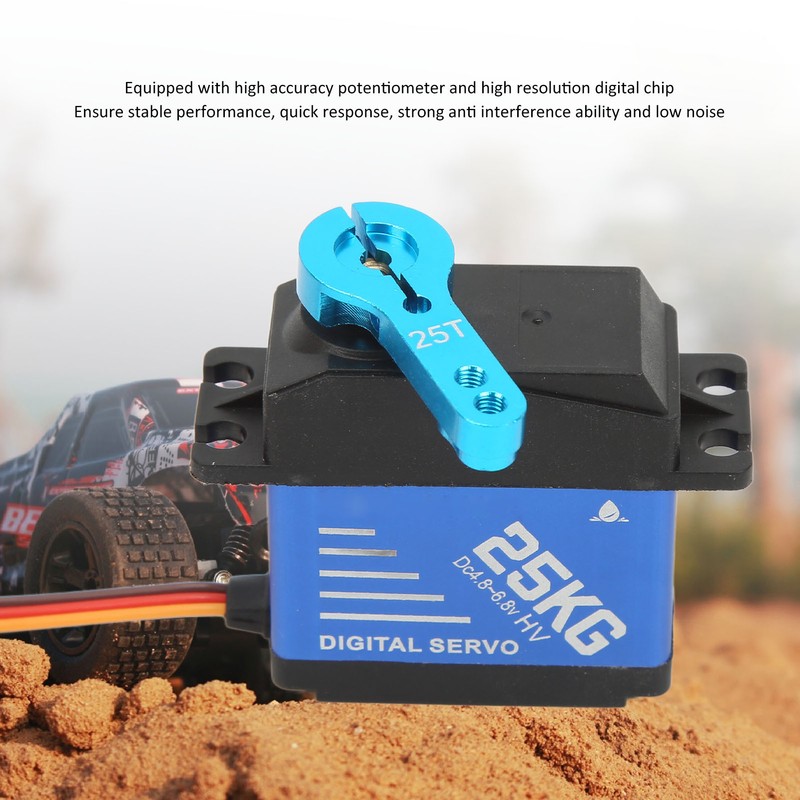 RC Digital Servo Blue Aluminium Alloy 25kg 25T Large Torque