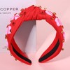 YAHPERN YAHPERN Valentine's Day Headband for Women Red Pink Heart