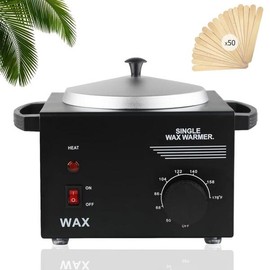 제모 키트가 있는 왁스 머신: 하드 포트, 바디 멜트 워머, 어플리케이터 스틱 50개 [A4-86 Piece Set] Wax Machine with Hair Removal Kit: Hard Port, Body Melt Warmer, 50 Applicator Sticks [A4-86 Piece Set]