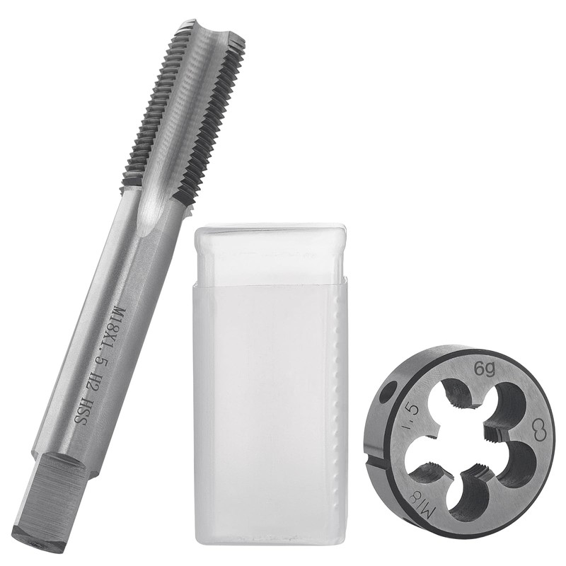 Tap and Die Set, M18 x 1.5 mm, HSS Tap