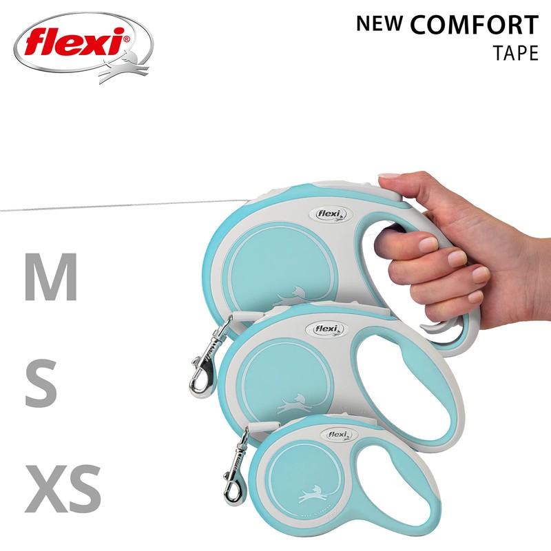Flexi New Comfort Tape Grey & Light Blue Medium 5m