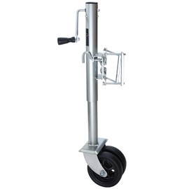 NovelBee 2000 lbs Boat Trailer Jack with 7.5" Dual Wheels,12" Lift Heavy Duty Swivel Trailer Jack with Handle,25.5" to 37.5" Adjust Height,Bolt-on Trailer Tongue Jack for RV Trailer Boat