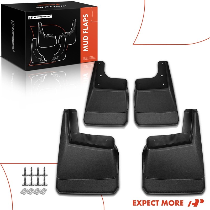 A-Premium Set of 4PCS Mud Flaps Splash Guards Mudguards Mudflaps