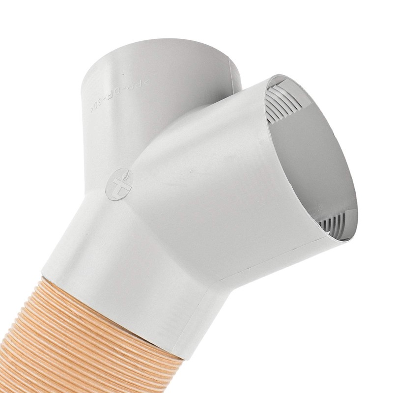 Truma Y Piece for Warm Air Pipes Grey for 65