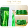 21Ft Gradient Green Sequin Table Skirt for Rectangle Tables,Hawaiian Ruffled